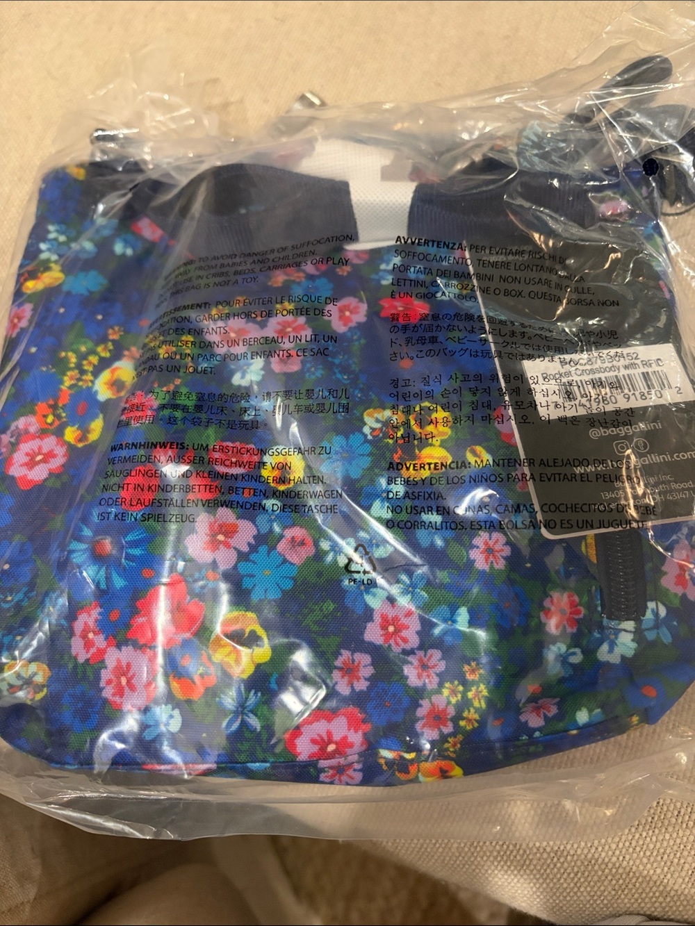 Baggallini Flower Market Pocket Crossbody With RFID/NWT - Picture 16 of 16